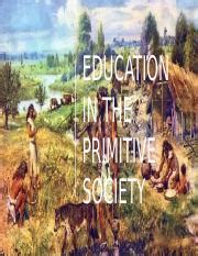 Education in primitive societies .